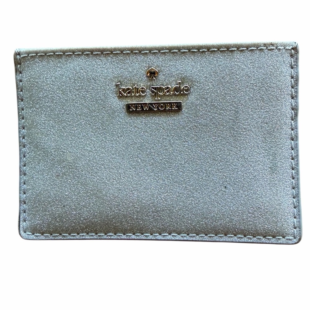 Kate Spade Silver Sparkle Card Holder